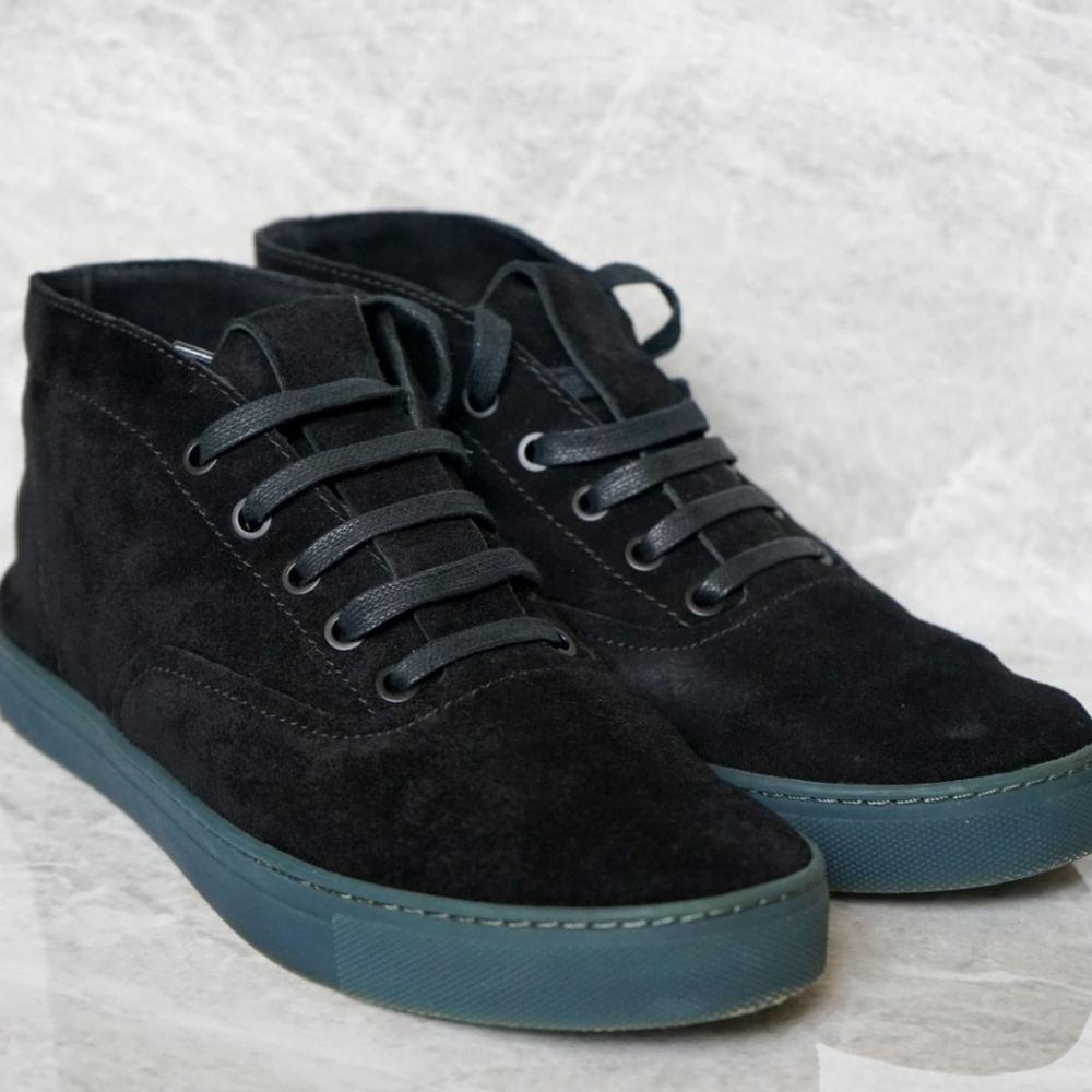 Alexander Wang Black Suede Jess Chukka Sneakers